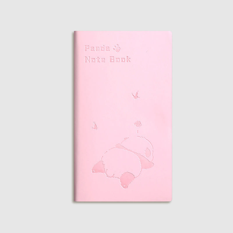 Pink Panda Kawaii cartoon A6 Student Portable Pocket Notebook, Kawai Notebooks