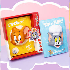 🧀 Tom & Jerry Stress Relief Notebook – B6 Faux Leather Journal for Kids & Students