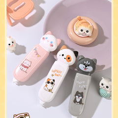 🐾 Pom-Pot Town Cat Correction Tape – Mini Kawaii Study Buddy