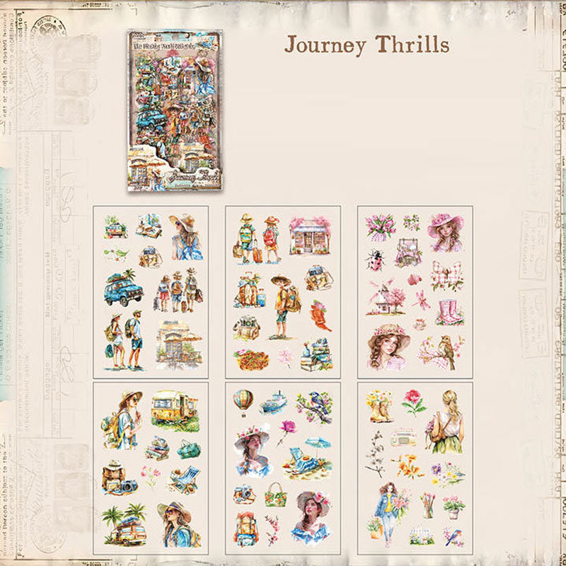 Ukiyo Collection Retro Theme Notebook & DIY Stickers