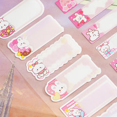 ✨ Kawaii Waterproof Name Label Stickers – Cute Cartoon School ID Tags