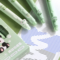 Cute Erasable Gel Pens with Built-In Eraser - 4 Pack
