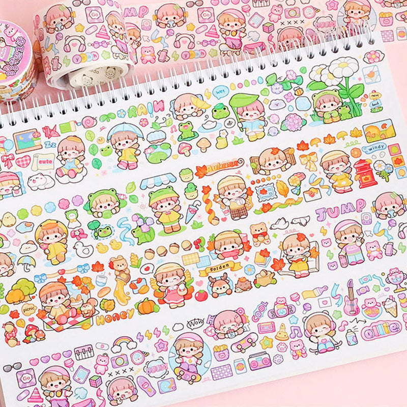 Tirado Cute Soft Duoduo Sauce Washi Tape - Soft Paper Hand Journal Tape, Washi Tapes