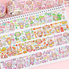 Tirado Cute Soft Duoduo Sauce Washi Tape - Soft Paper Hand Journal Tape, Washi Tapes