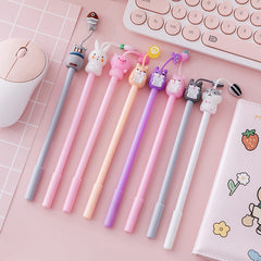 Cute Animal Gel Pen with 3D Topper
