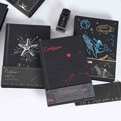 🖤 32K Black Paper Notebook – Creative Aesthetic Sketch & Doodle Journal