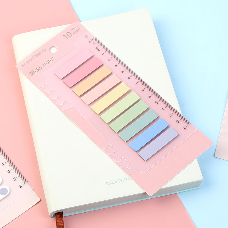 Full Gradient Color Sticky Strip Sticker Bookmark, Bookmarks