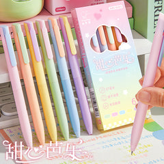Pastel Colored Gel Pens with Smooth Ink - 6 Pack