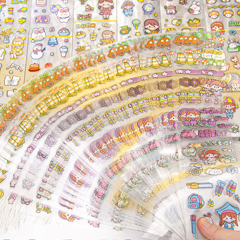 1000 Patterns Decoration Stickers - Pack of 20 Long Sheets,Stickers