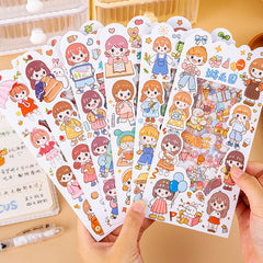Vitality Girl Transparent PET Stickers Set 🌈