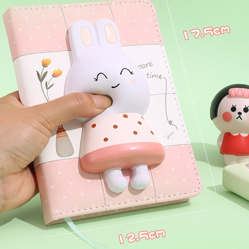 Kawaii Cute Cartoon Slow Rebound Decompression Notebook, Kawai Notebooks