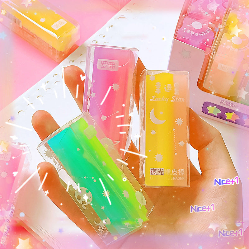 Lucky Star Luminous Eraser