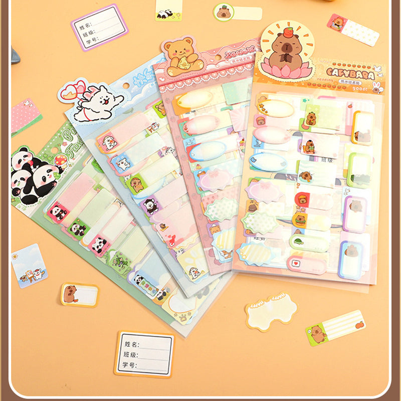 Waterproof Capybara Note Stickers, Stickers