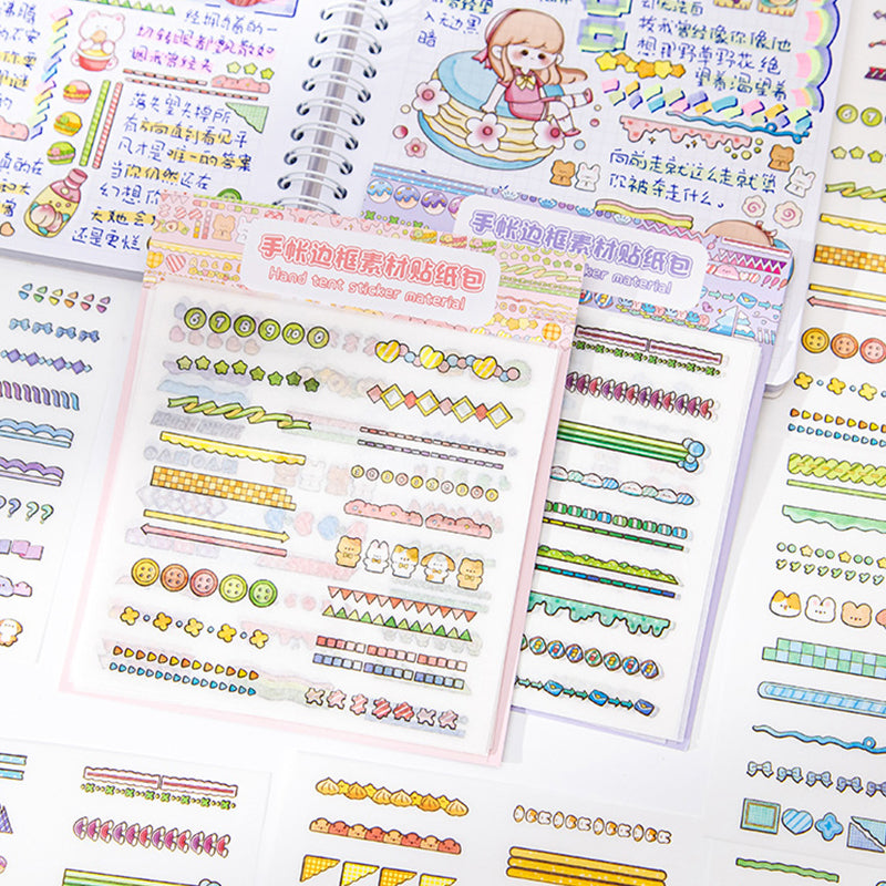 Cute Border Decoration Stickers Packet,Stickers