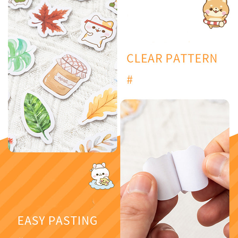 Kawaii Gift Giving Die Cut Stickers - Box of 45 Stickers,Stickers