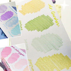 🌈 Glitter Perfume Highlighter Pen Set – Morandi Pastel Glow (4-Pack)