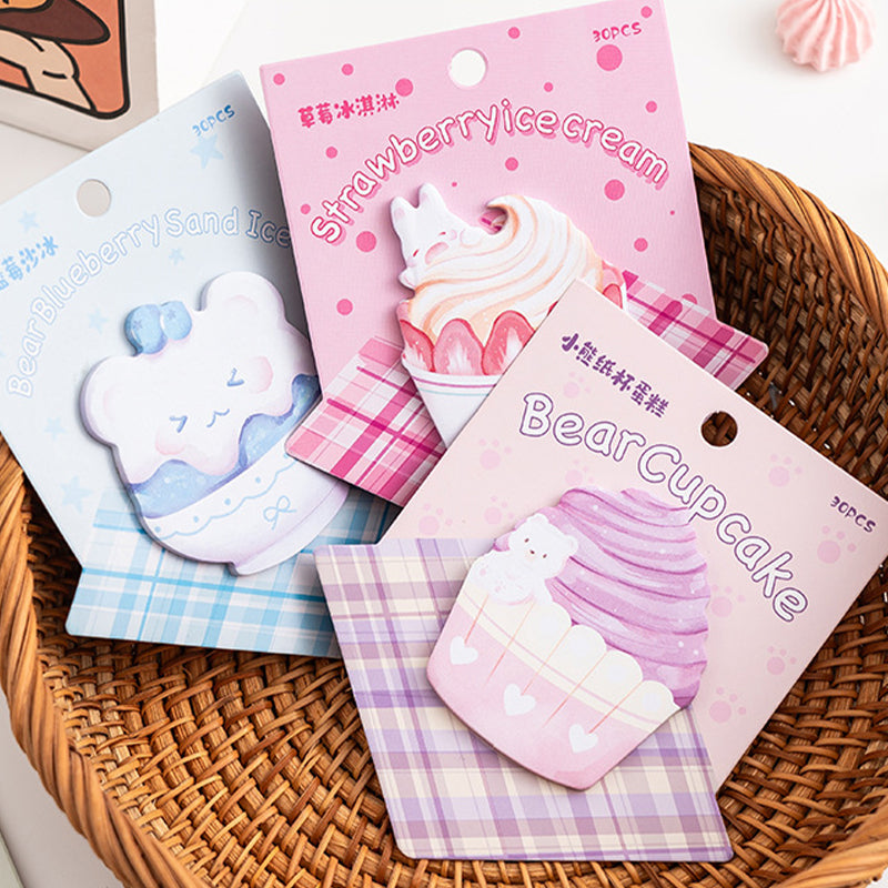 Dessert Sticky Notes Kawaii Cute Food Shaped Stick Notes | KawaiiStories