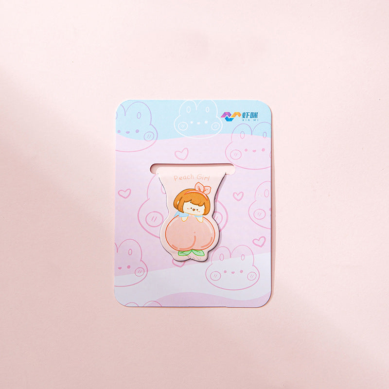 Peach Girl Cute Cartoon Pony Lily Magnetic Bookmark, Bookmarks