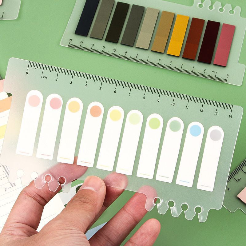 Gradient Color Sticky Strip Sticker Bookmark, Bookmarks
