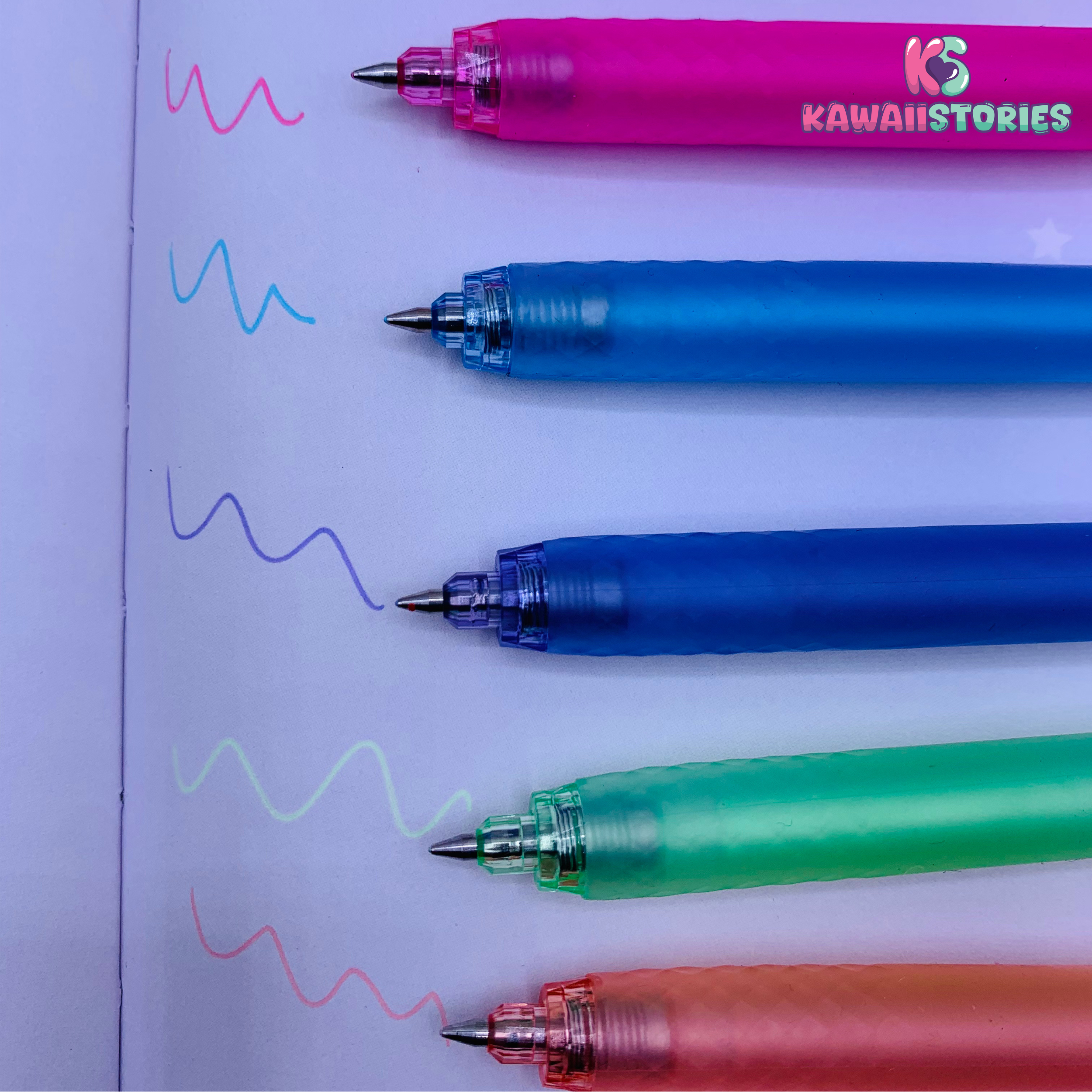 Kawaii Diamond Color Series Gel Pen Set of 6 - Sweet Series