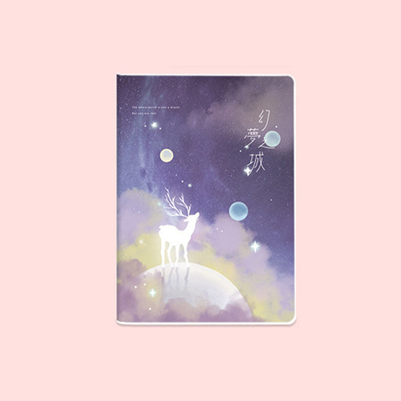 Yellow Dream Fantasy City Notebook - B5, Kawai Notebooks