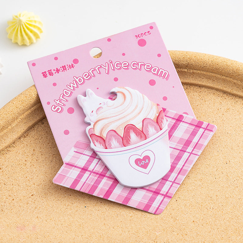 Kawaii Dessert Shape Sticky Notes,Sticky Notes