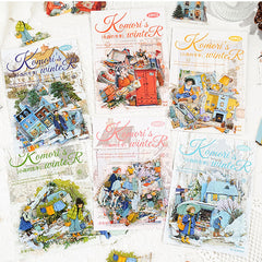 Komori Winter Series Snow Scene DIY Decor PET Sticker Pack