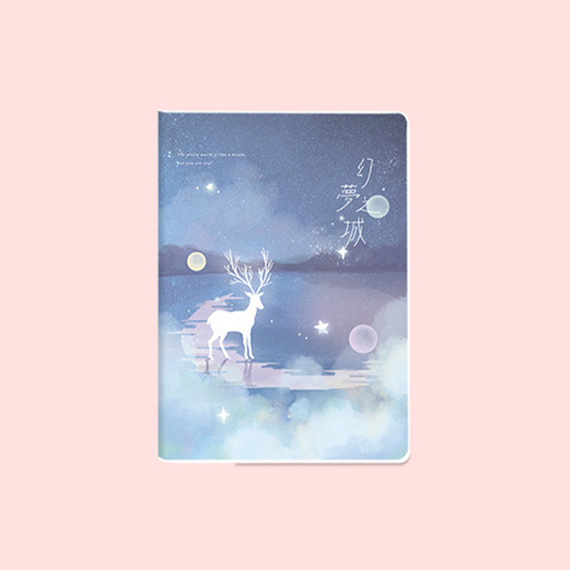 Blue Dream Fantasy City Notebook - B5, Kawai Notebooks