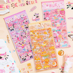 Kawaii Potato Stickers – Transparent PET Stickers for Journals