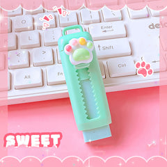 Paw Shaped Retractable Eraser