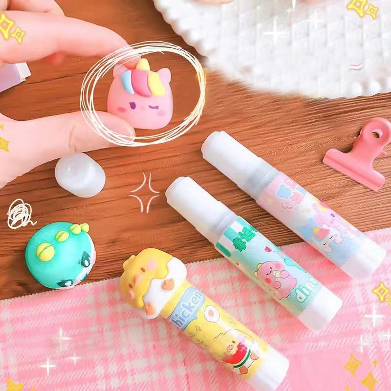 kawaii Animal Shape Head Solid Glue Stick
