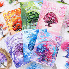 Qimeng Shuying Natural Tree Scenery Stickers 🌳
