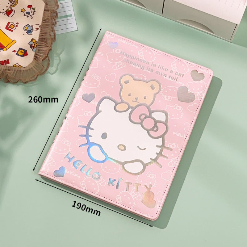 🌸 Sanrio Holographic B5 Notebook –  PU Softcover Student Journal