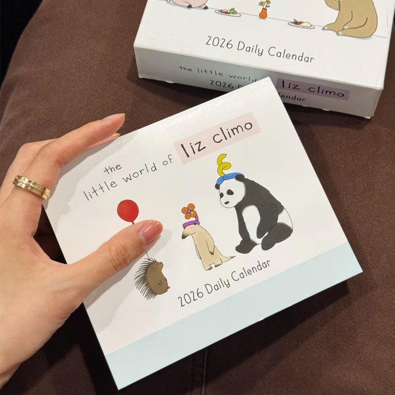 2026 Healing Comic-Style Cute Animal Calendar