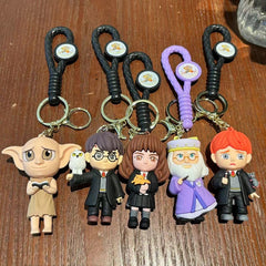 ✨ Harry Potter Character Keychain – Cute Cartoon Wizard Pendant Collection