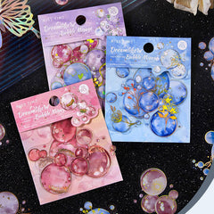 Picking Up Light Dreamy Bubble Series DIY PET Sticker Set of 20Pcs