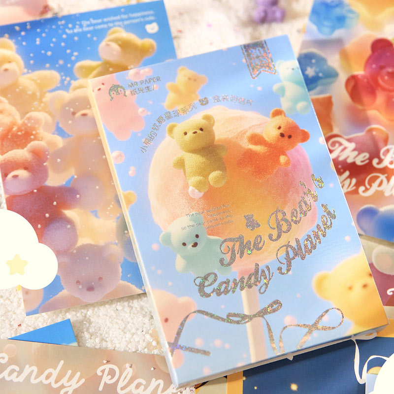 Gummy Bear Planet Series Cute Pet Decorative Cards 30 Pcs