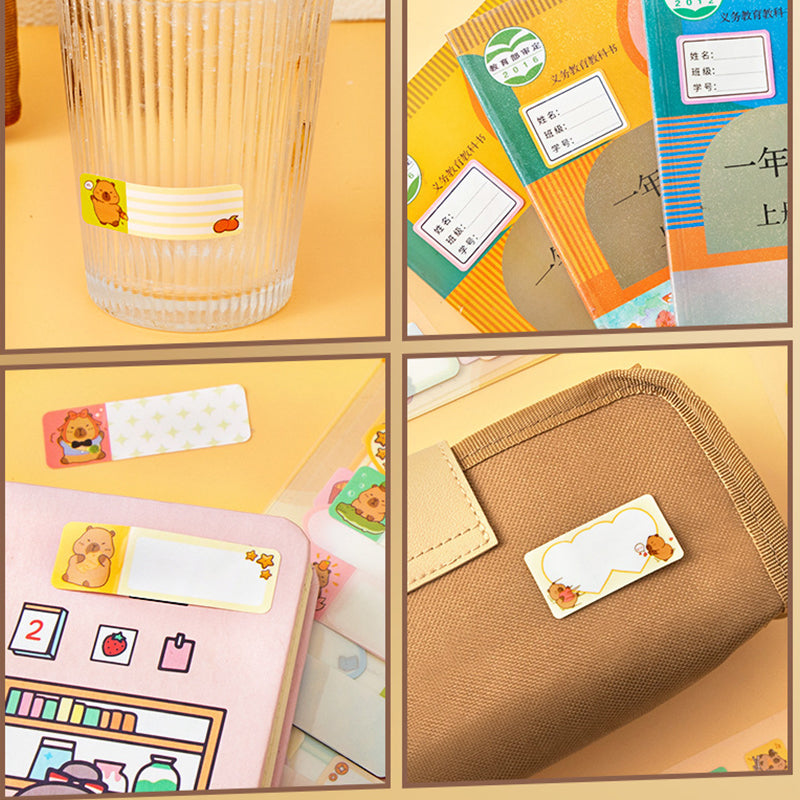 Waterproof Capybara Note Stickers, Stickers