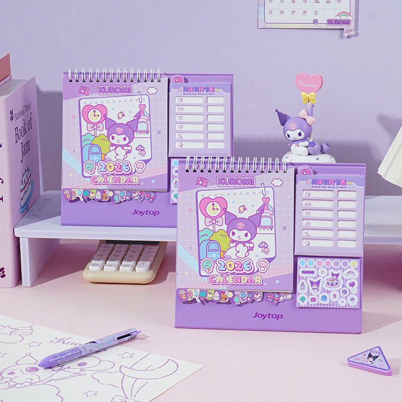 Sanrio Kuromi Countdown Check-In 2026 Desk Calendar