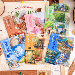 Natural Picture Scroll Landscape Stickers 🌿