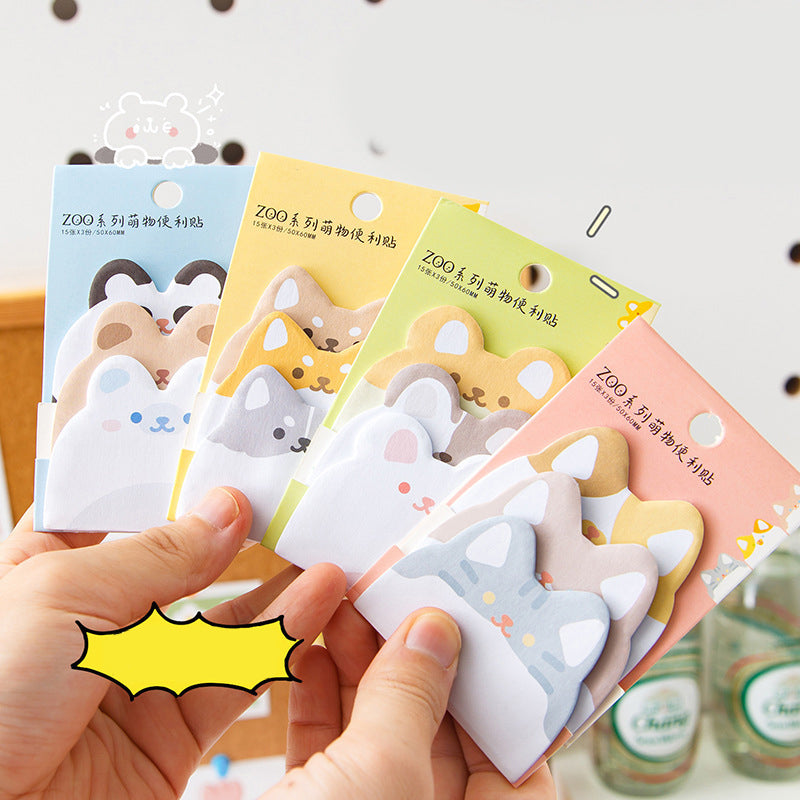 Special Shaped Three Style Sticky Notes Label Stickers – KawaiiStories