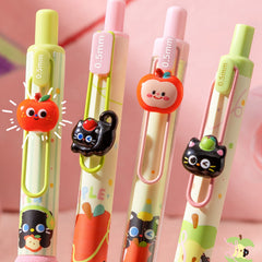Kawaii Cat Gel Pen with Quick-Dry Black Ink