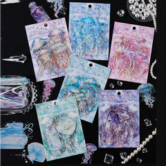 Ocean Stickers – Transparent PET Marine Life Designs