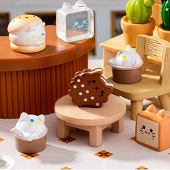Mini Cat Dessert & Ice Cream Table Decoration Set of 5