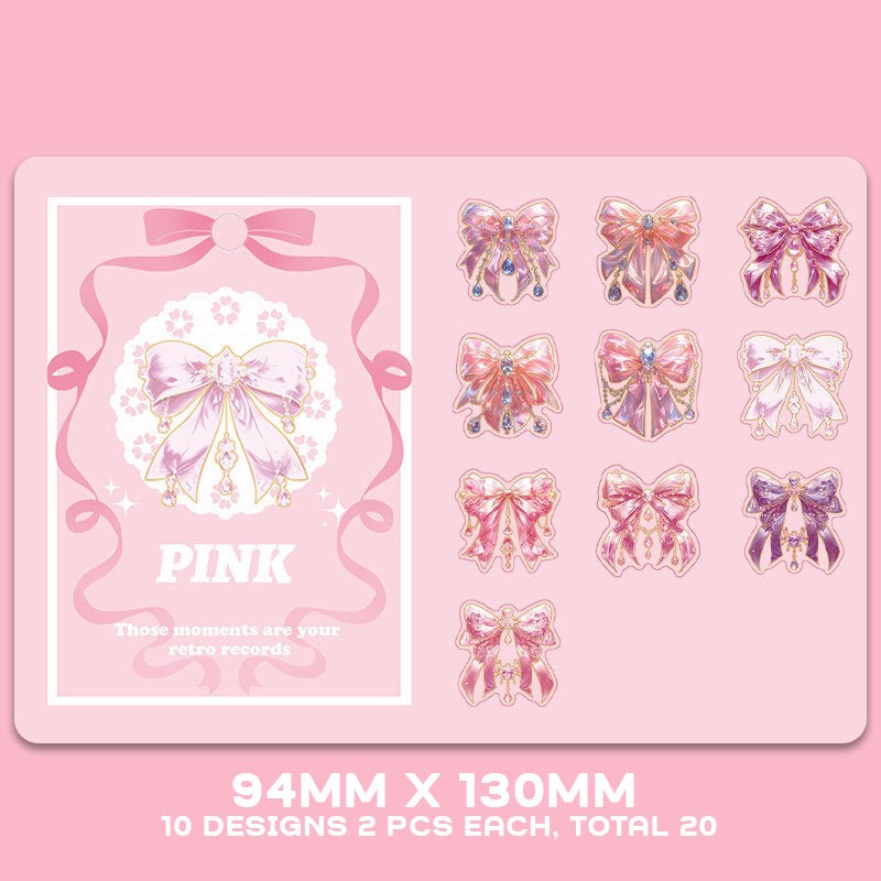 3D Colorful Hot Stamping Butterfly Ribbon Stickers,Stickers