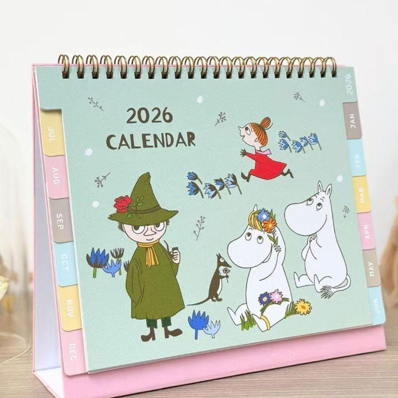 2026 Moomin Family Cartoon Desk Calendar