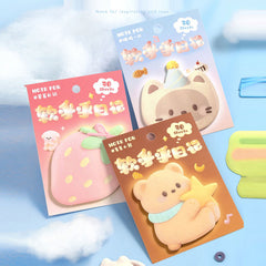 Soft Diary Series Korean 3D Cute Illustration Sticky Notes