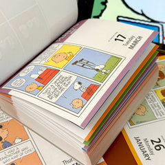 Snoopy 2026 Comic Tear-Off Desk Calendar 🐶📅 | Cute Aesthetic Desktop Decor