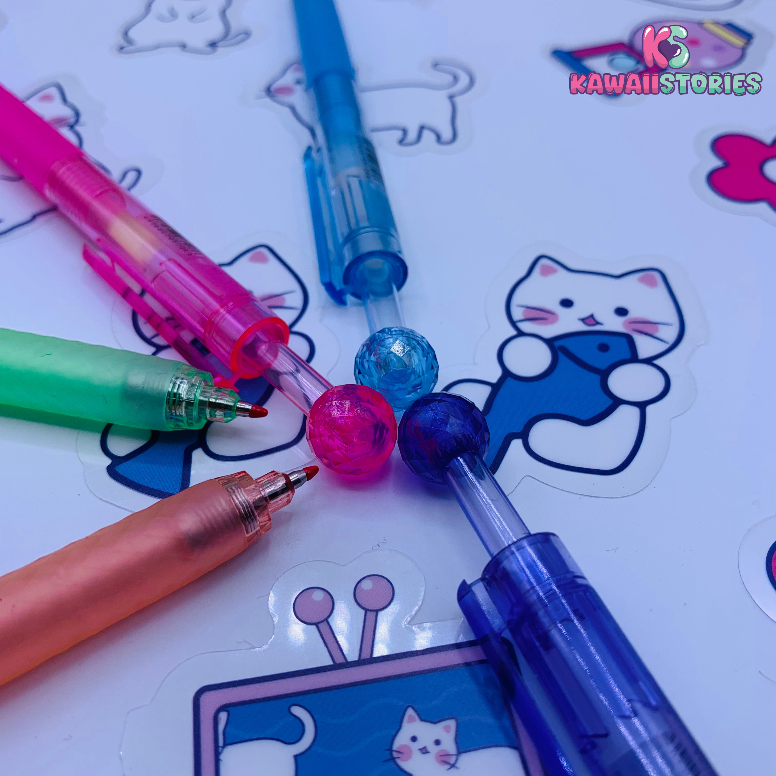 Kawaii Diamond Color Series Gel Pen Set of 6 - Sweet Series