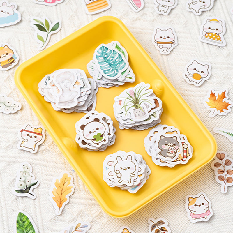 Kawaii Gift Giving Die Cut Stickers - Box of 45 Stickers,Stickers